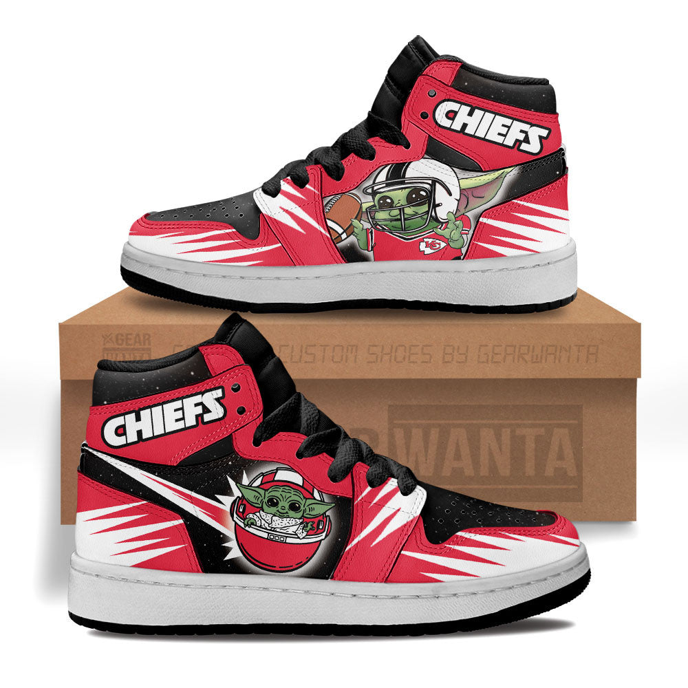 Kansas City Chiefs Kid J1s Sneakers Custom For Kids Grabiiva