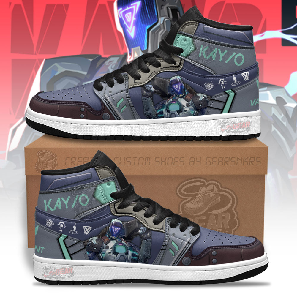 Kay O Valorant Agent J1s Sneakers For Gamer MN13  Grabiiva