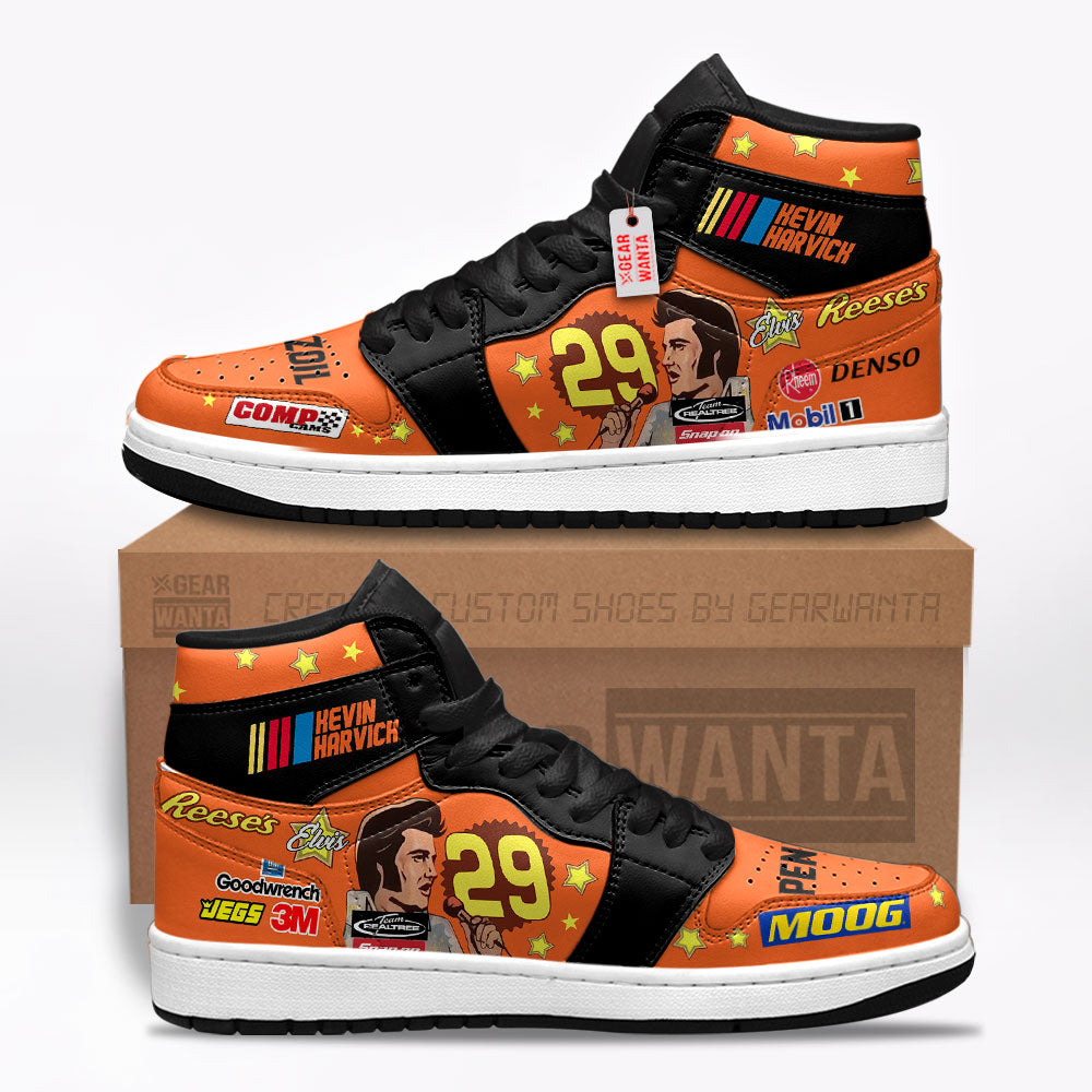 Kevin Harvick J1s Sneakers Custom Reese's #29 Sneakers  Grabiiva