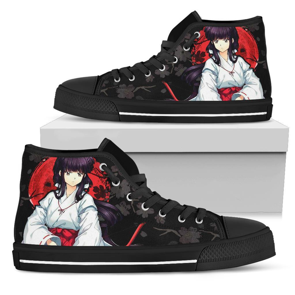 Kikyo Inuyasha Sneakers Anime High Top Shoes Custom PT20 Grabiiva