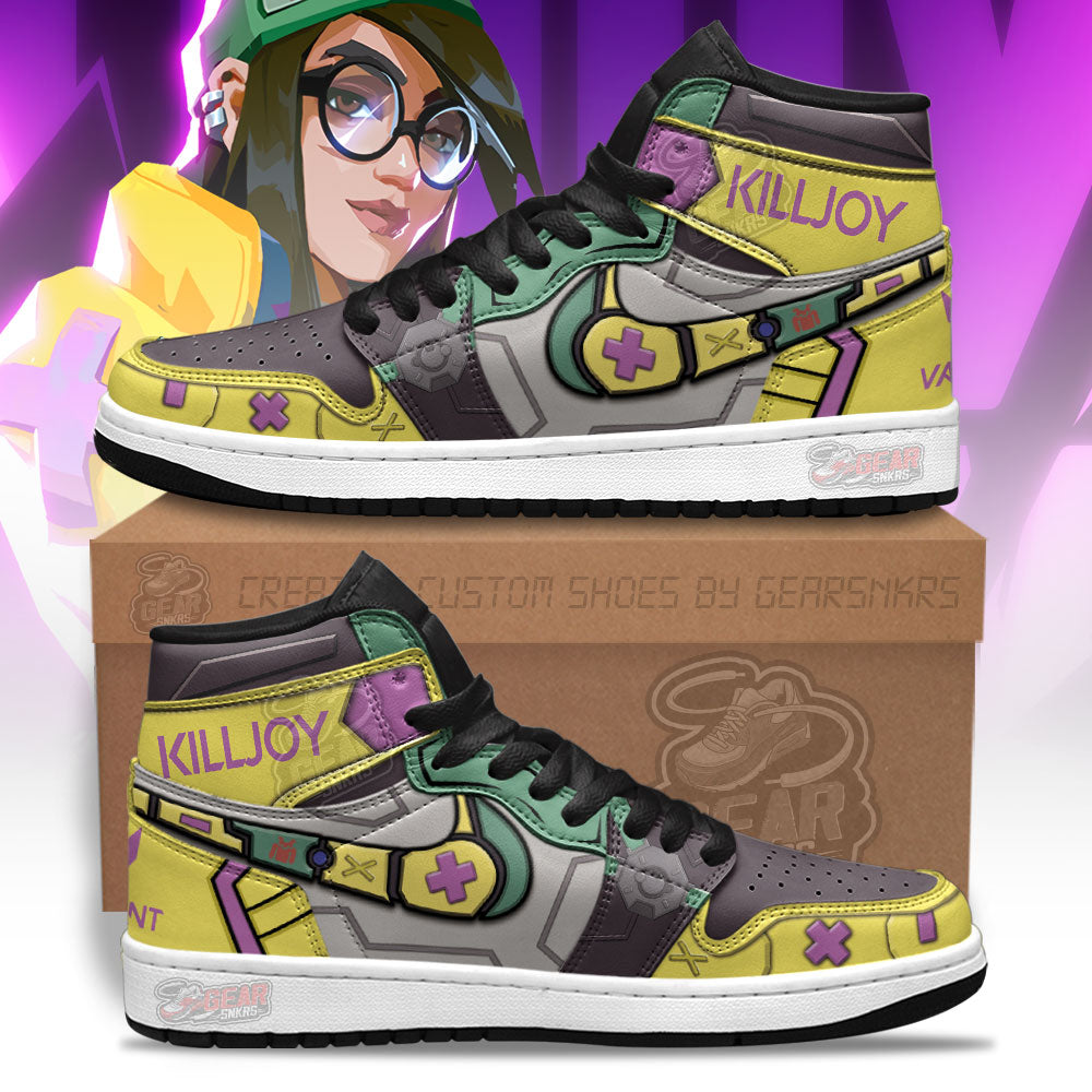 Killjoy Valorant Agent J1s Sneakers For Gamer MN13  Grabiiva
