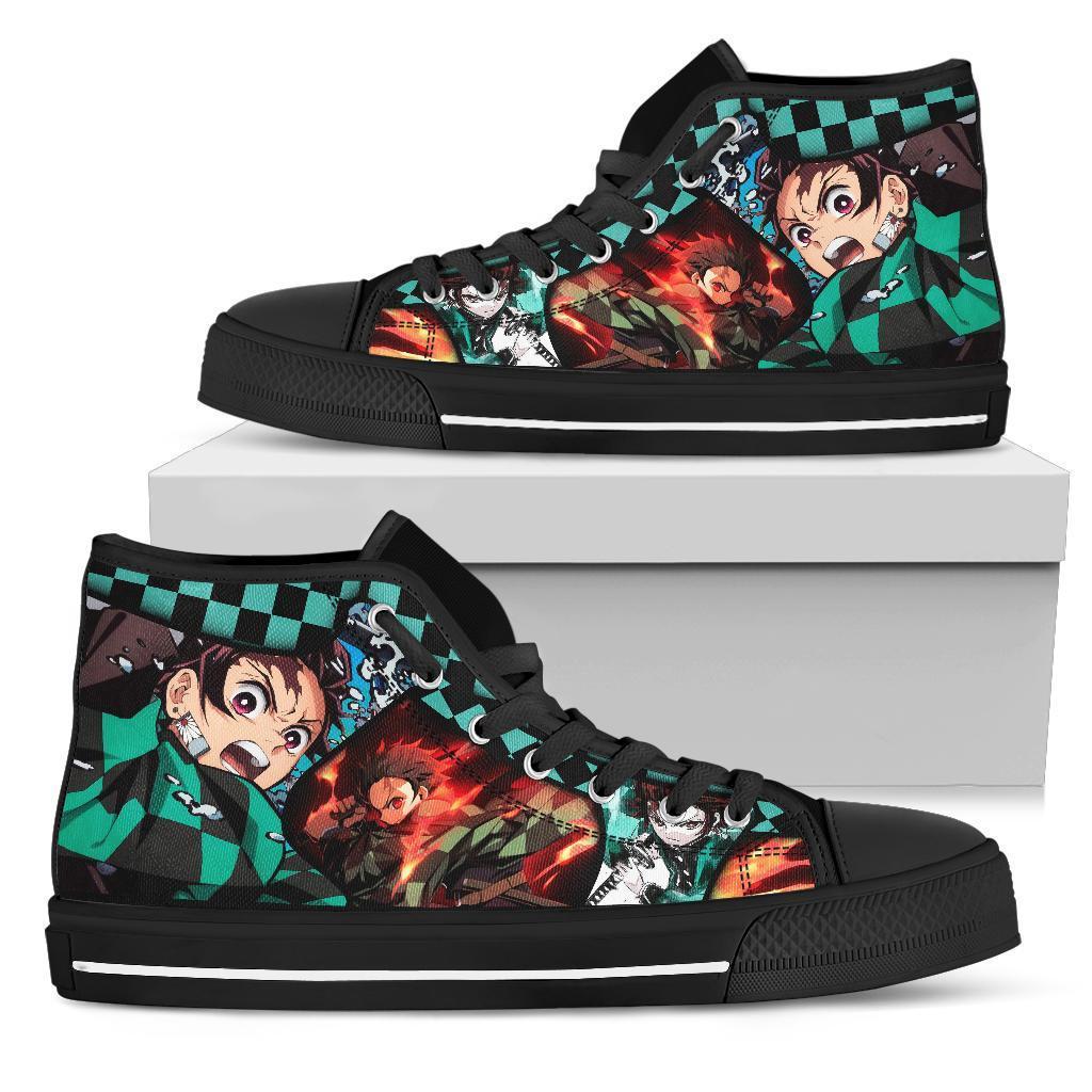 Kimetsu No Yaiba Sneakers Tanjro High Top Shoes MN19 Grabiiva