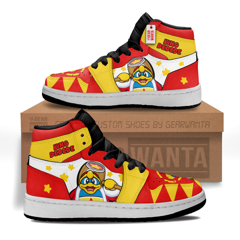 King Dedede Kirby Kid J1s Sneakers Custom For Kids Grabiiva
