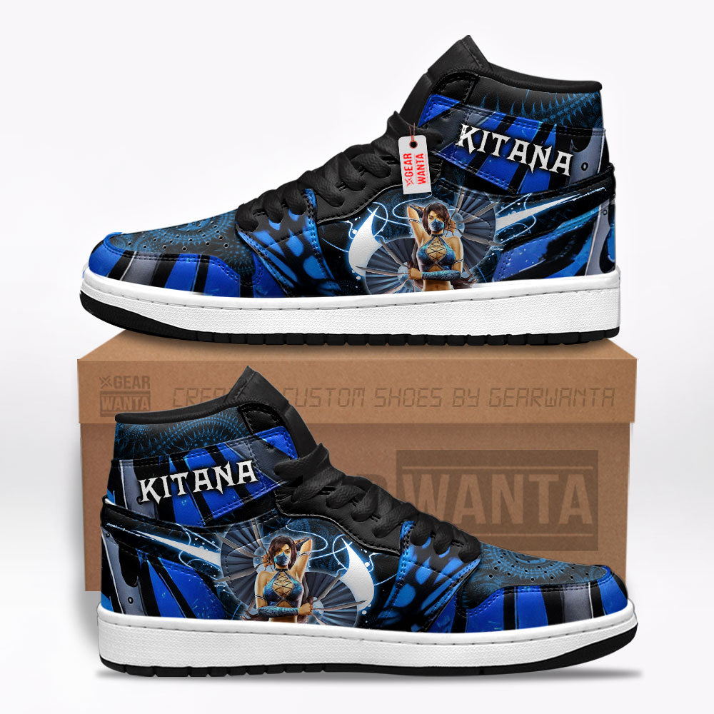 Kitana Mortal Kombat J1s Sneakers Custom For Fans TT24  Grabiiva