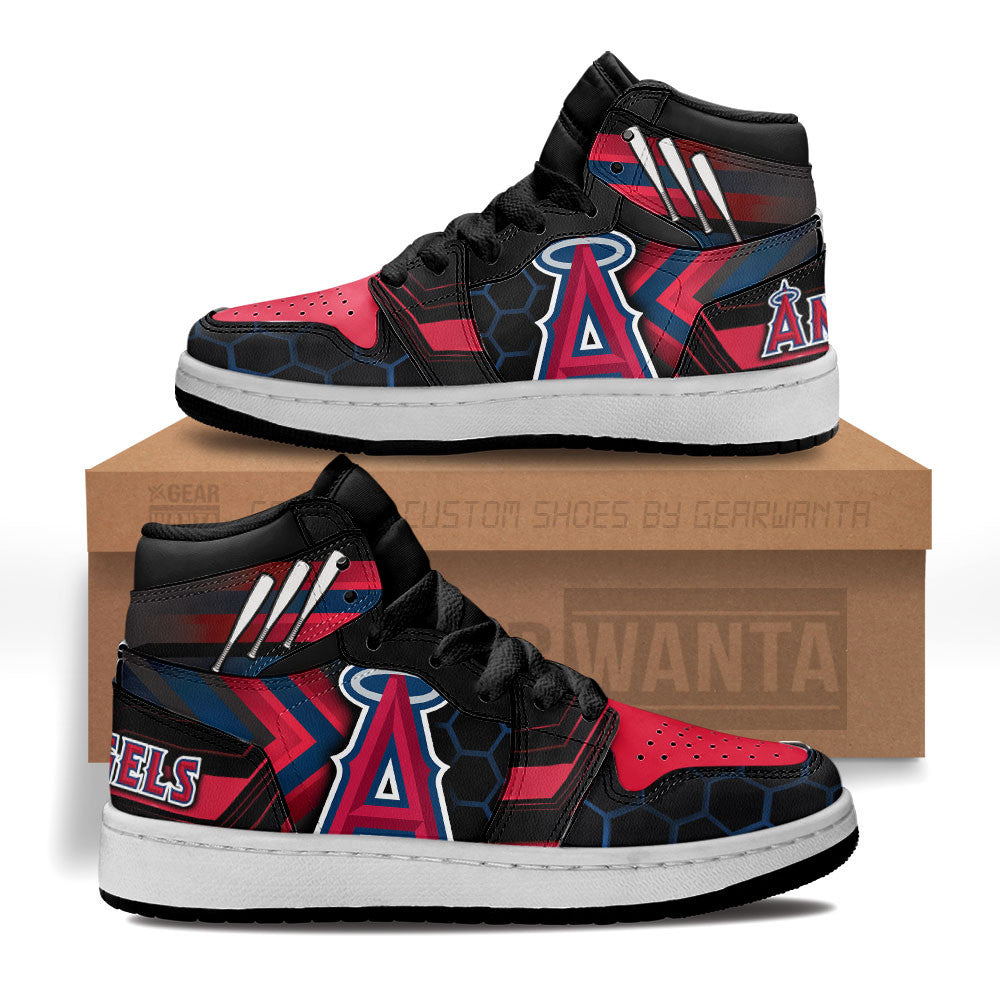LA Angels Kid J1s Sneakers Custom Grabiiva