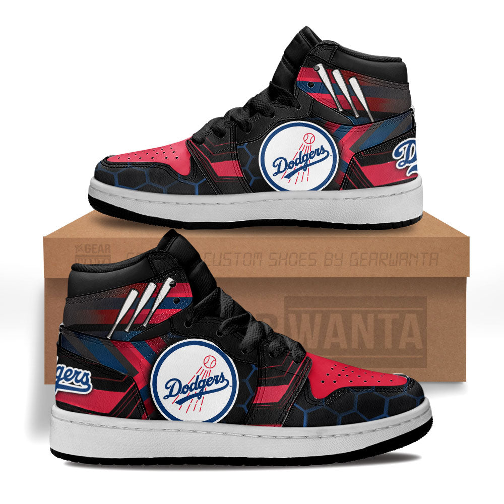 LA Dodgers Kid J1s Sneakers Custom Grabiiva