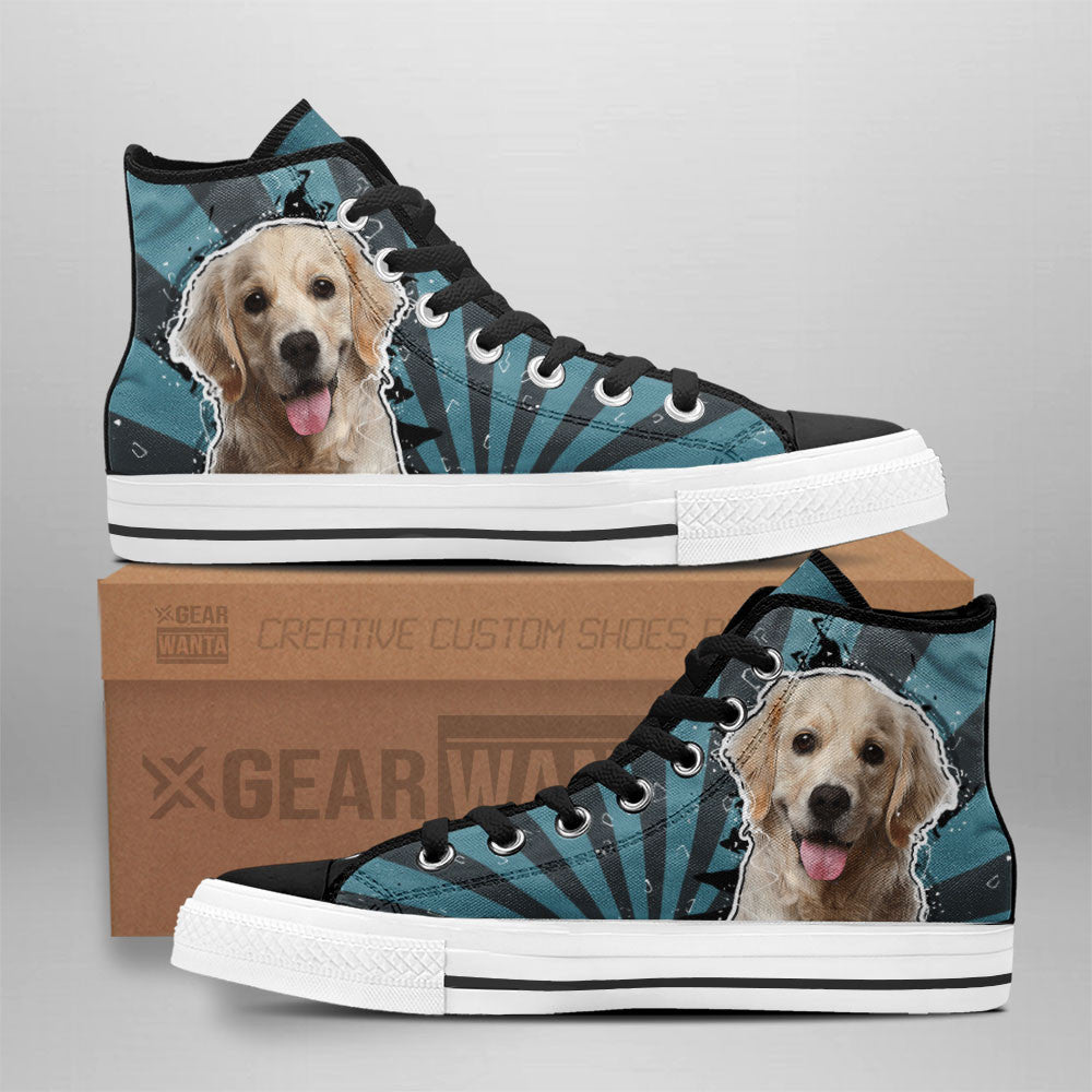 Labrador Retriever High Top Shoes Custom Grabiiva