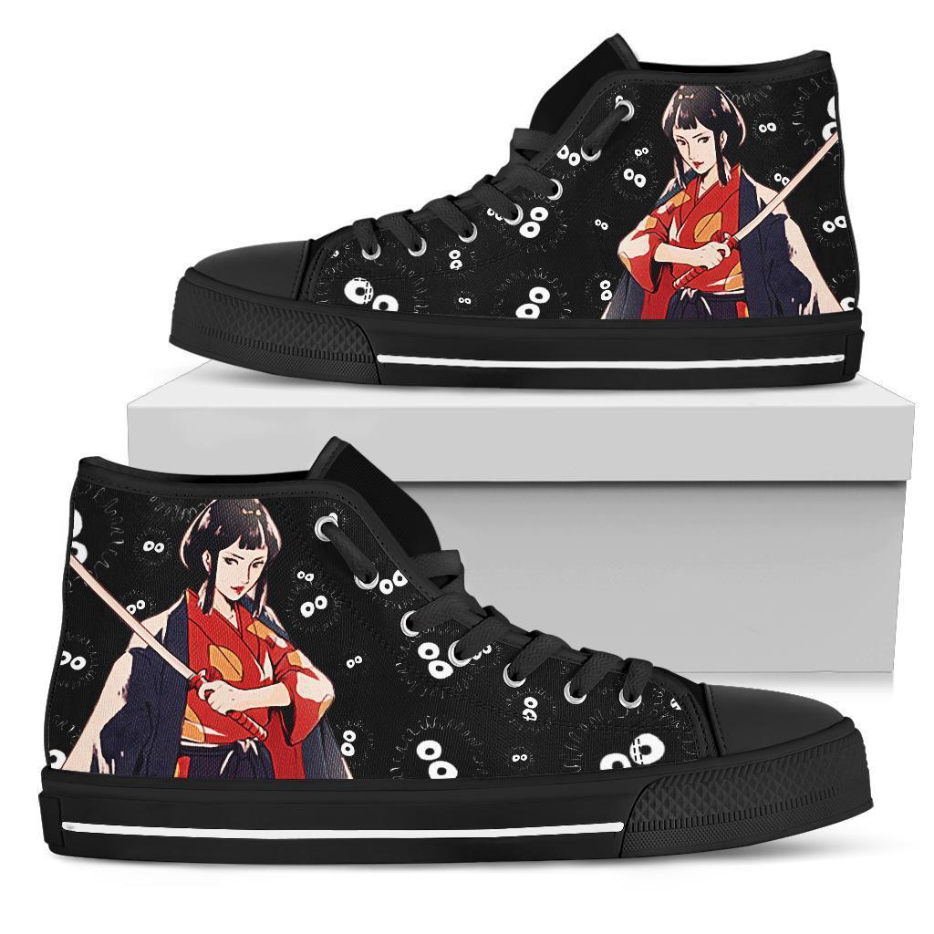 Lady Eboshi Sneakers Princess Mononoke High Top Shoes Ghibli Fan Grabiiva