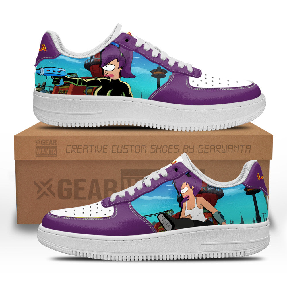 Leela Futurama Custom Air Sneakers QD12 Grabiiva