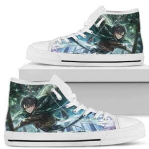 Levi Ackermen Attack On Titan High Top Shoes NH09 Grabiiva