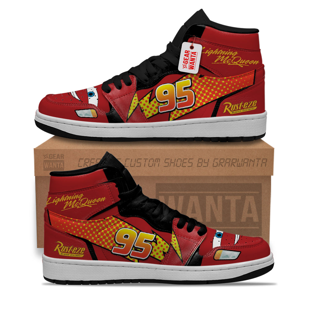 Lightning McQueen J1s Sneakers Custom  Grabiiva
