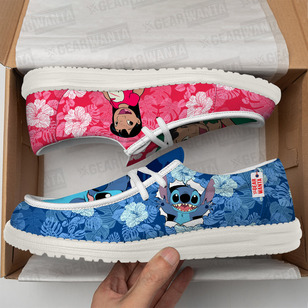 Lilo & Stitch Canvas Loafer Shoes Grabiiva