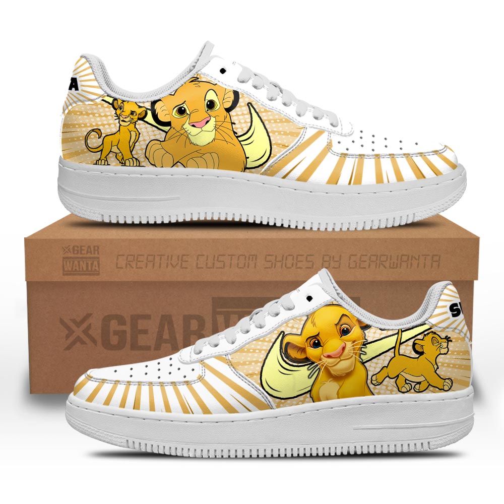 Lion King Simba Air Sneakers Custom Grabiiva