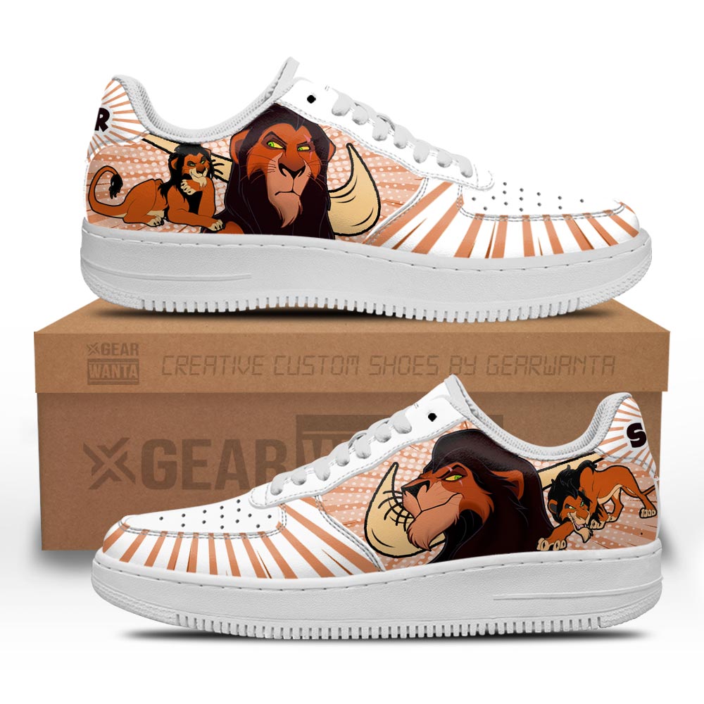 Lion Scar Air Sneakers Custom Villain The Lion King Grabiiva