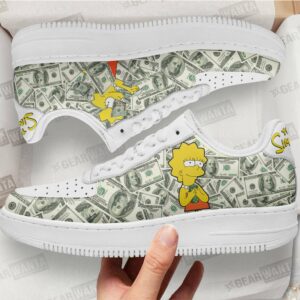 Lisa Simpson Air Sneakers Custom Simpson Cartoon Shoes Grabiiva