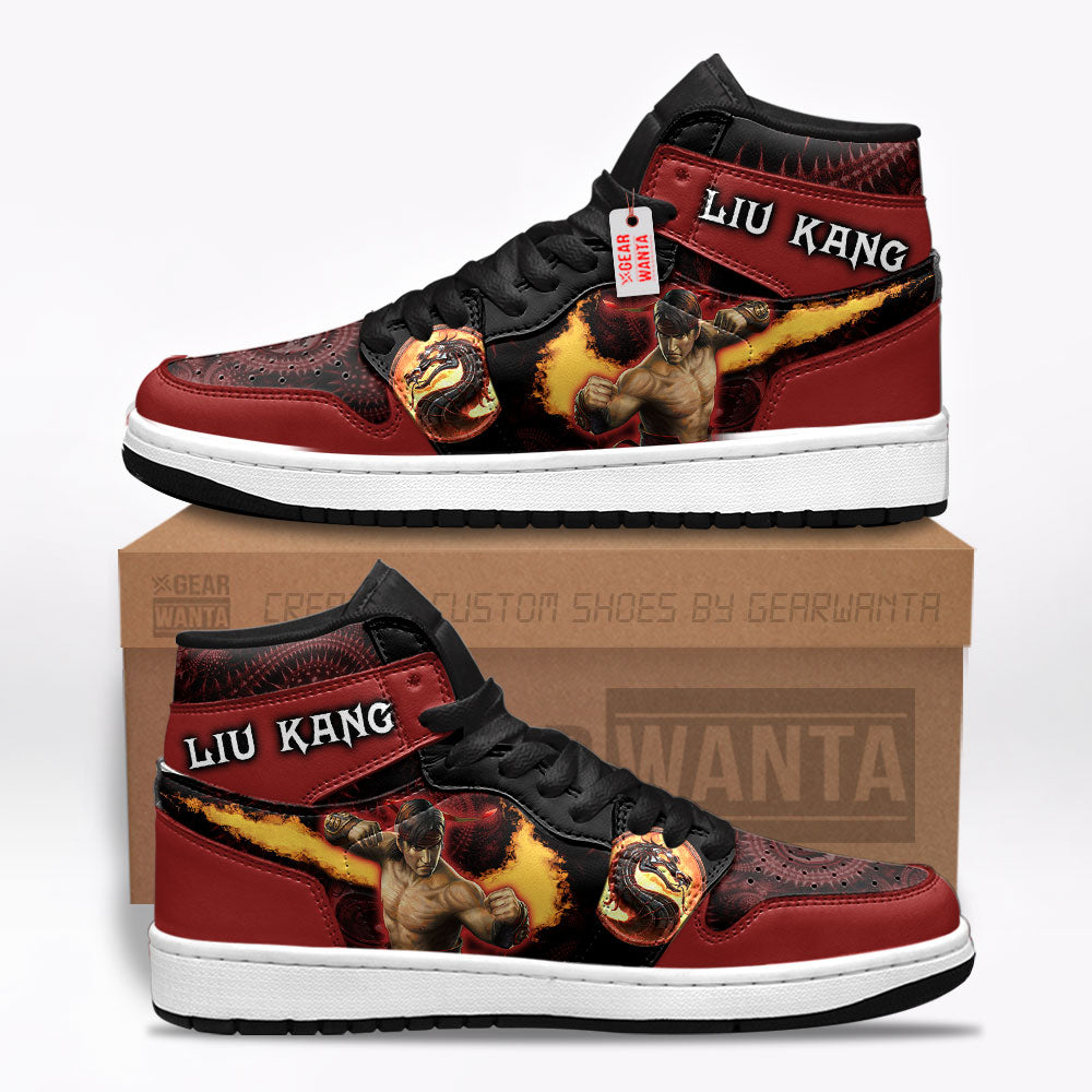 Liu Kang Mortal Kombat J1s Sneakers Custom For Fans TT24  Grabiiva