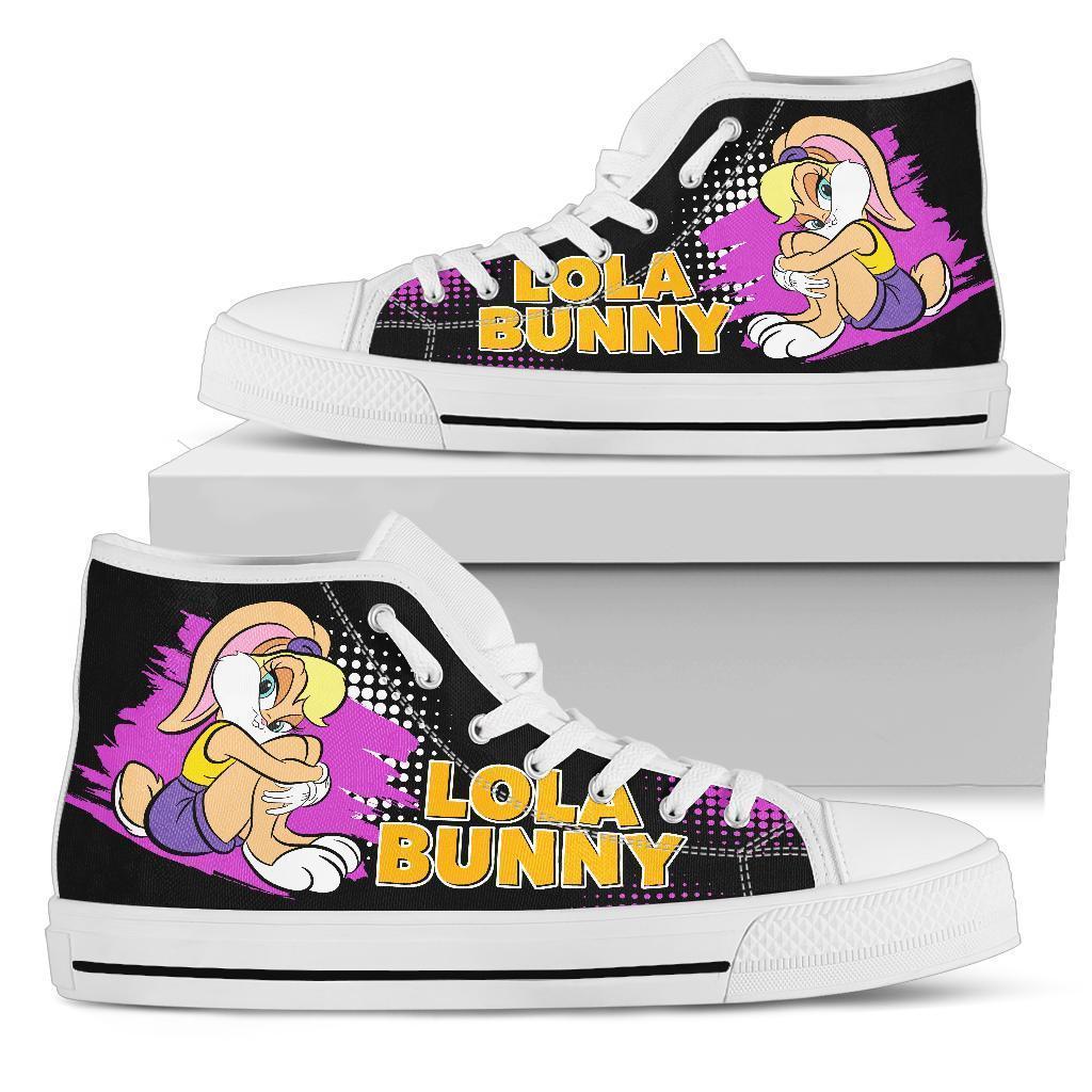 Lola Bunny High Top Sneakers Custom Looney Tunes Shoes Grabiiva