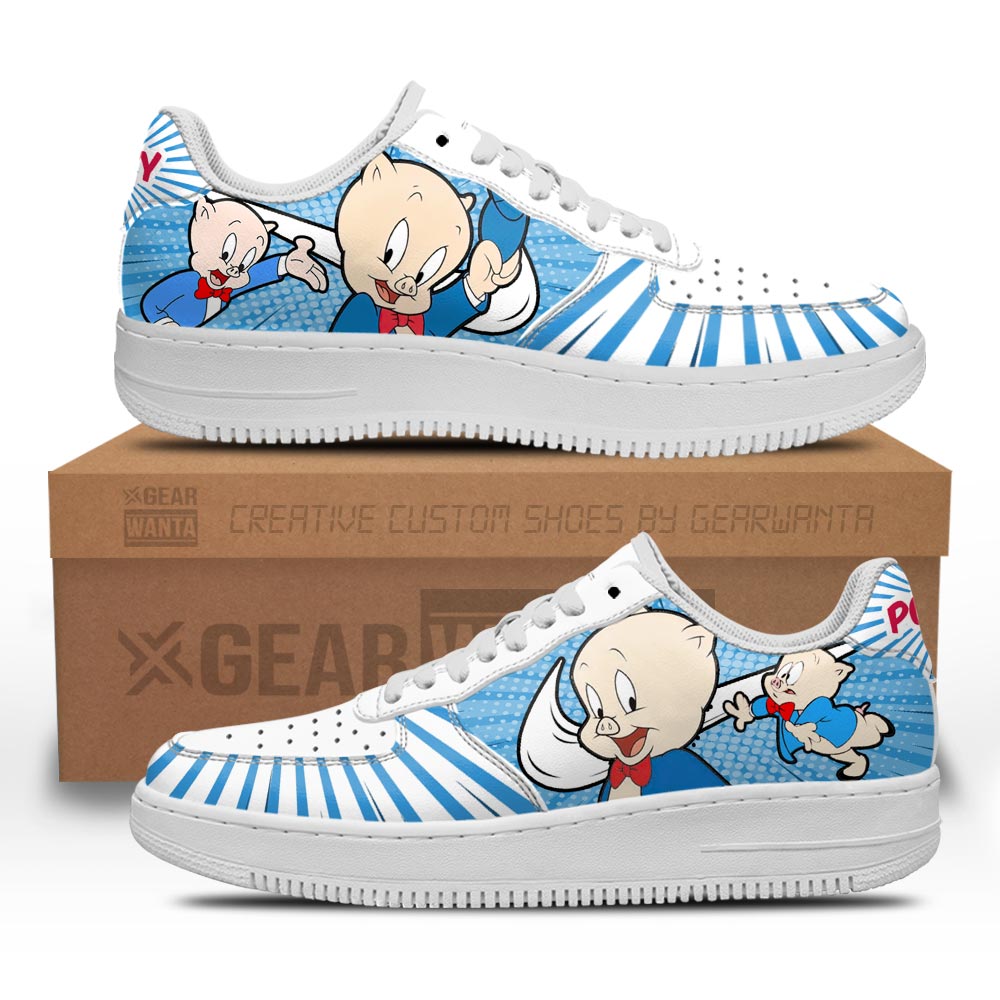 Looney Tunes Porky Air Sneakers Custom Grabiiva