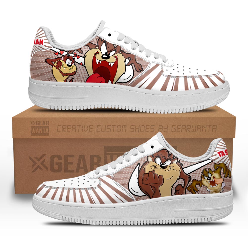 Looney Tunes Tasmanian Devil Air Sneakers Custom Grabiiva