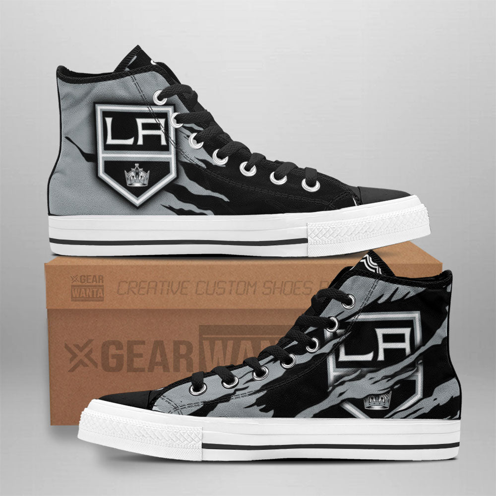 Los Angeles Kings High Top Shoes Custom For Fans Grabiiva