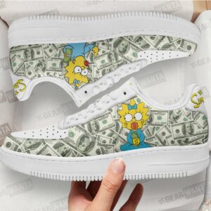 Maggie Simpson Air Sneakers Custom Simpson Cartoon Shoes Grabiiva