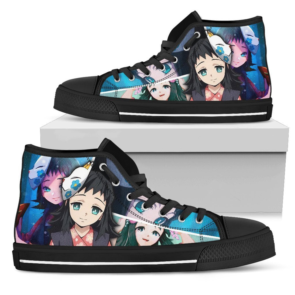 Makomo Sneakers Demon Slayer High Top Shoes Anime Fan MN19 Grabiiva