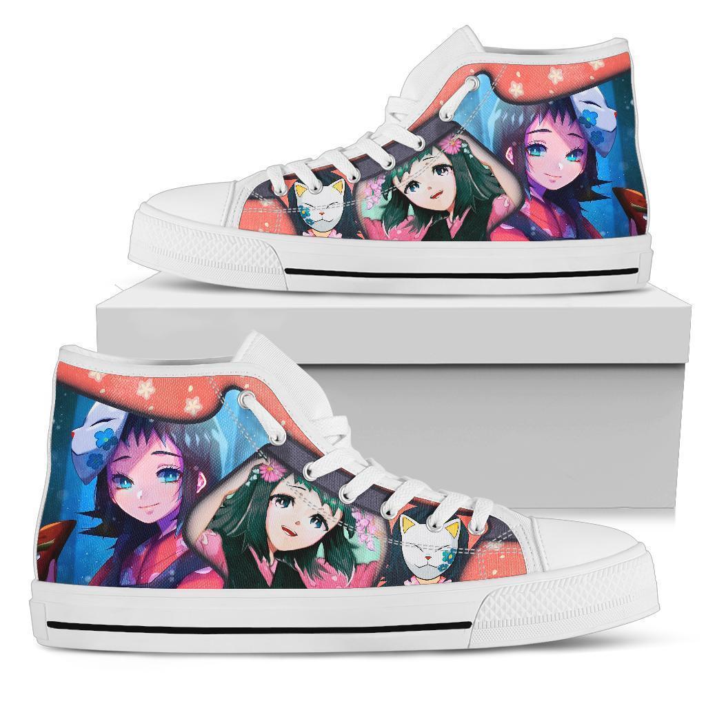 Makomo Sneakers Demon Slayer High Top Shoes Anime Fan MN19 Grabiiva