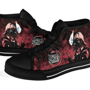 Makomo Sneakers Kimetsu No Yaiba High Top Shoes Anime Fan MN20 Grabiiva