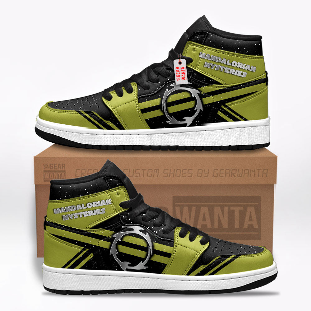 Mandalorian Mysteries Star Wars Symbol J1s Sneakers Custom TT20  Grabiiva