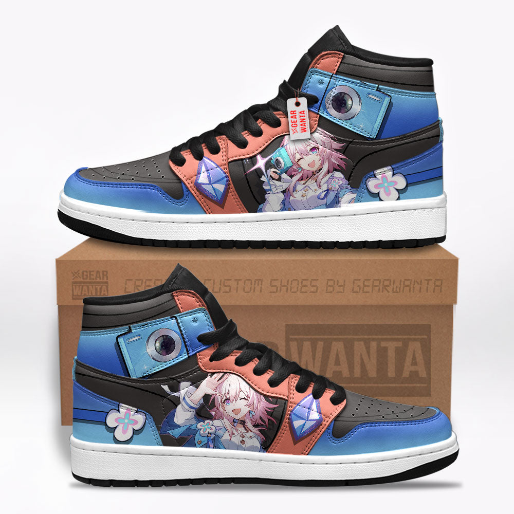 March 7th Honkai Star Rail J1s Sneakers Custom For Fans TT20  Grabiiva