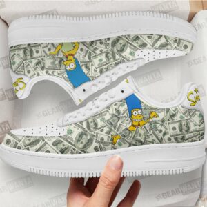 Marge Simpson Air Sneakers Custom Simpson Cartoon Shoes Grabiiva