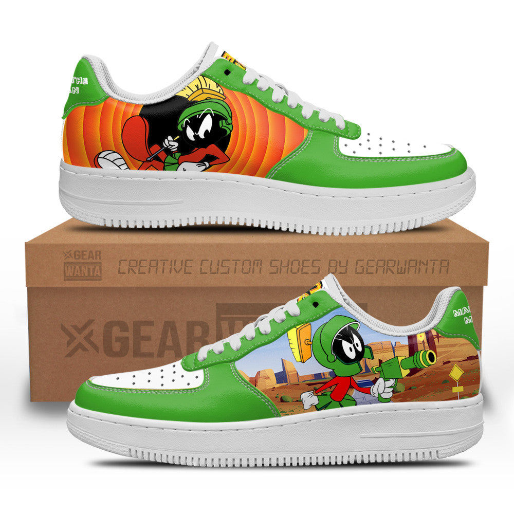 Marvin the Martian Air Sneakers Looney Tunes Custom QD14 Grabiiva