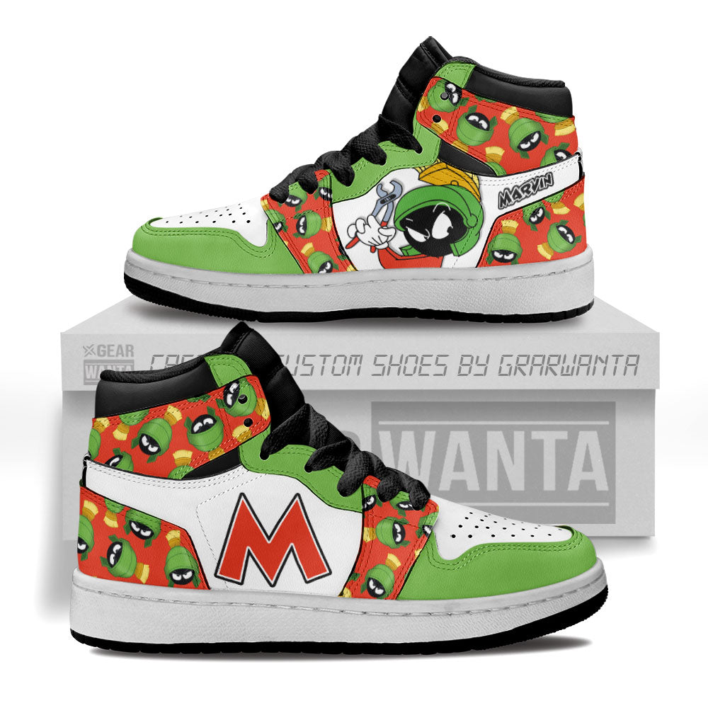 Marvin The Martian Kid J1s Sneakers Cartoon Collection Grabiiva