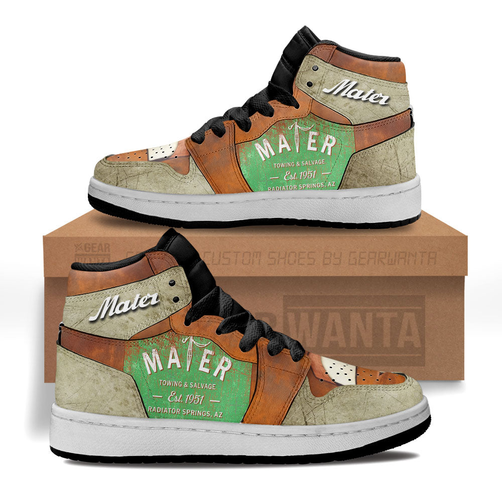 Mater Kid J1s Sneakers Cars Carstoom Movies Custom Grabiiva