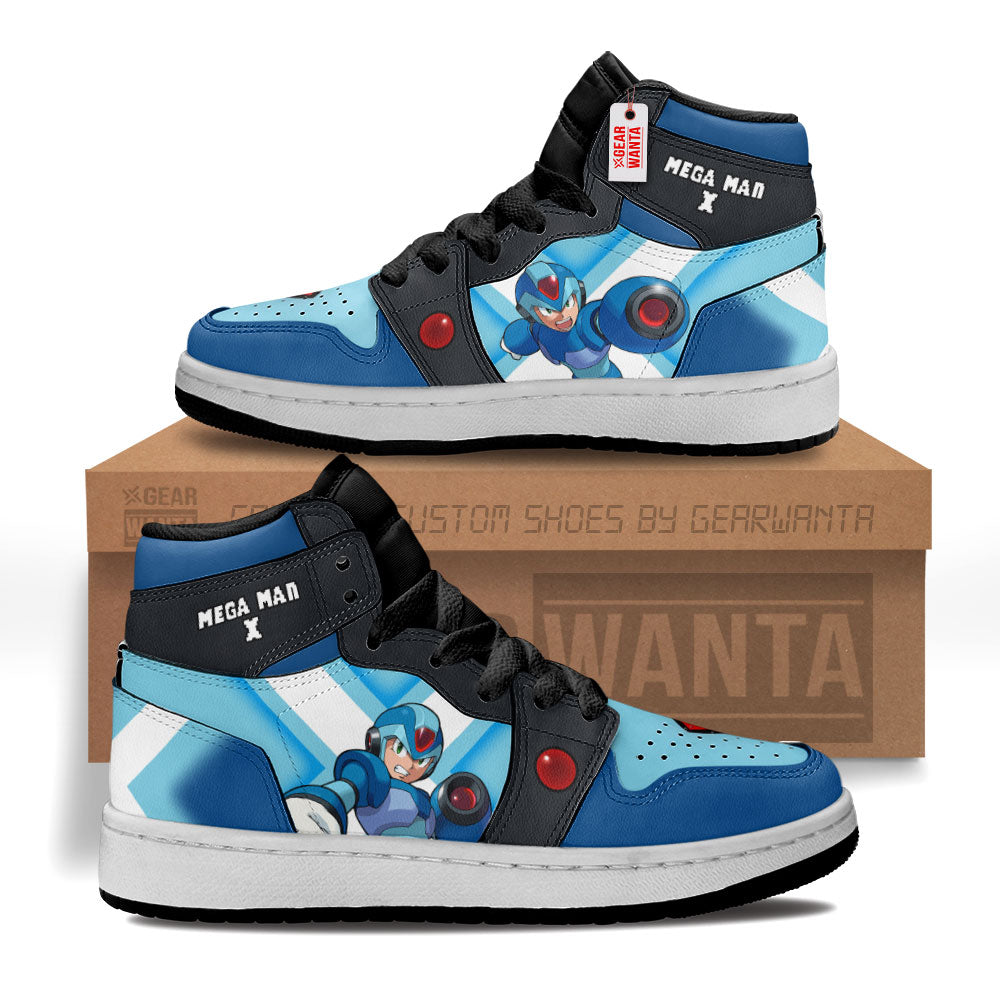 Mega Man X Mega Man Kid J1s Sneakers Custom For Kids Grabiiva