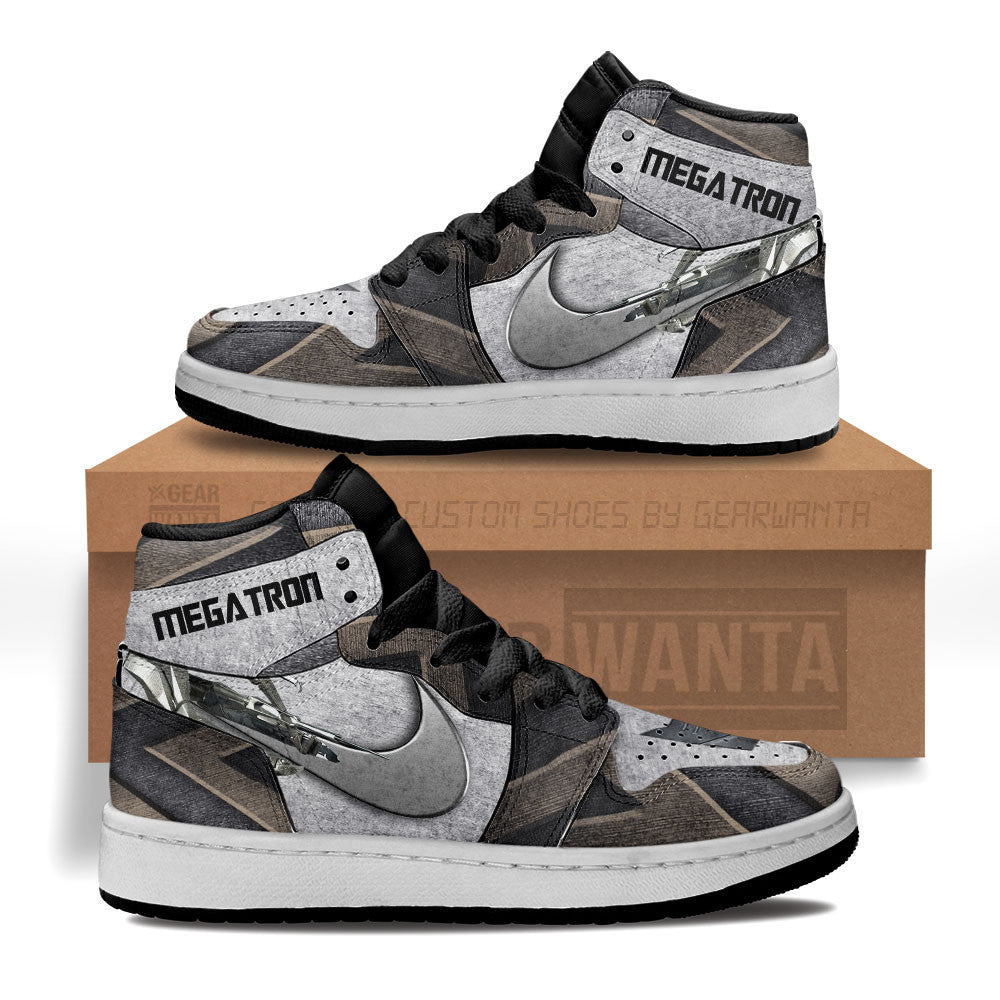 Megatron Transformer Kid J1s Sneakers Custom Grabiiva