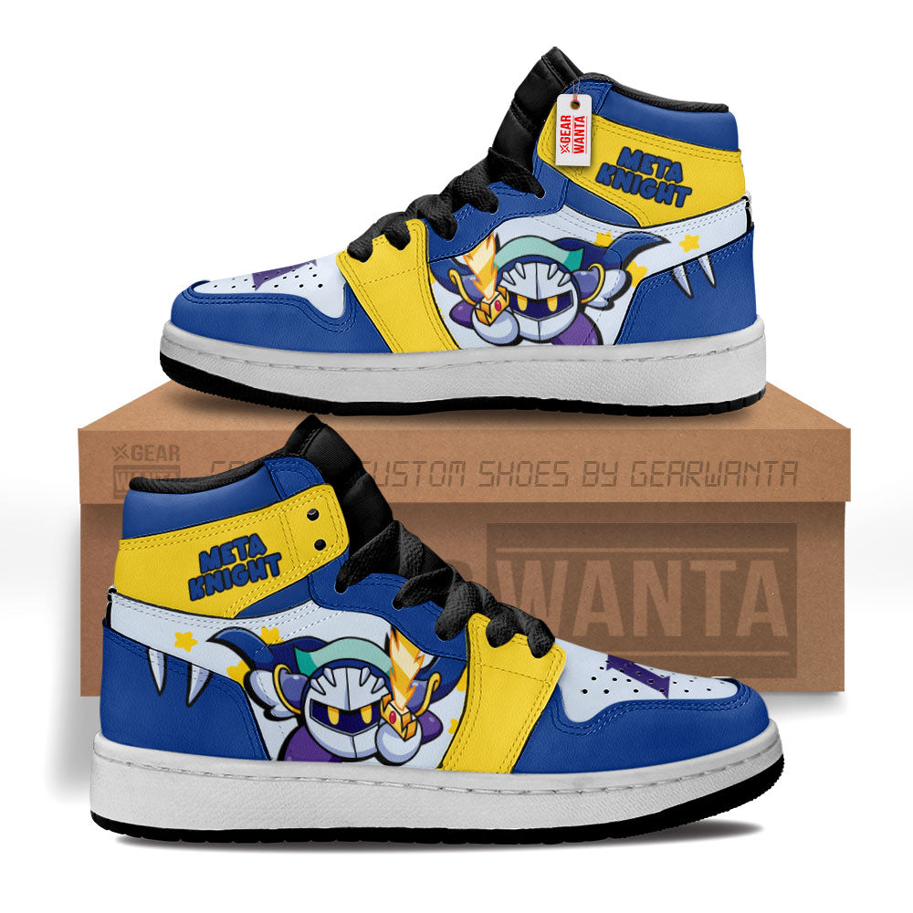 Meta Knight Kirby Kid J1s Sneakers Custom For Kids Grabiiva