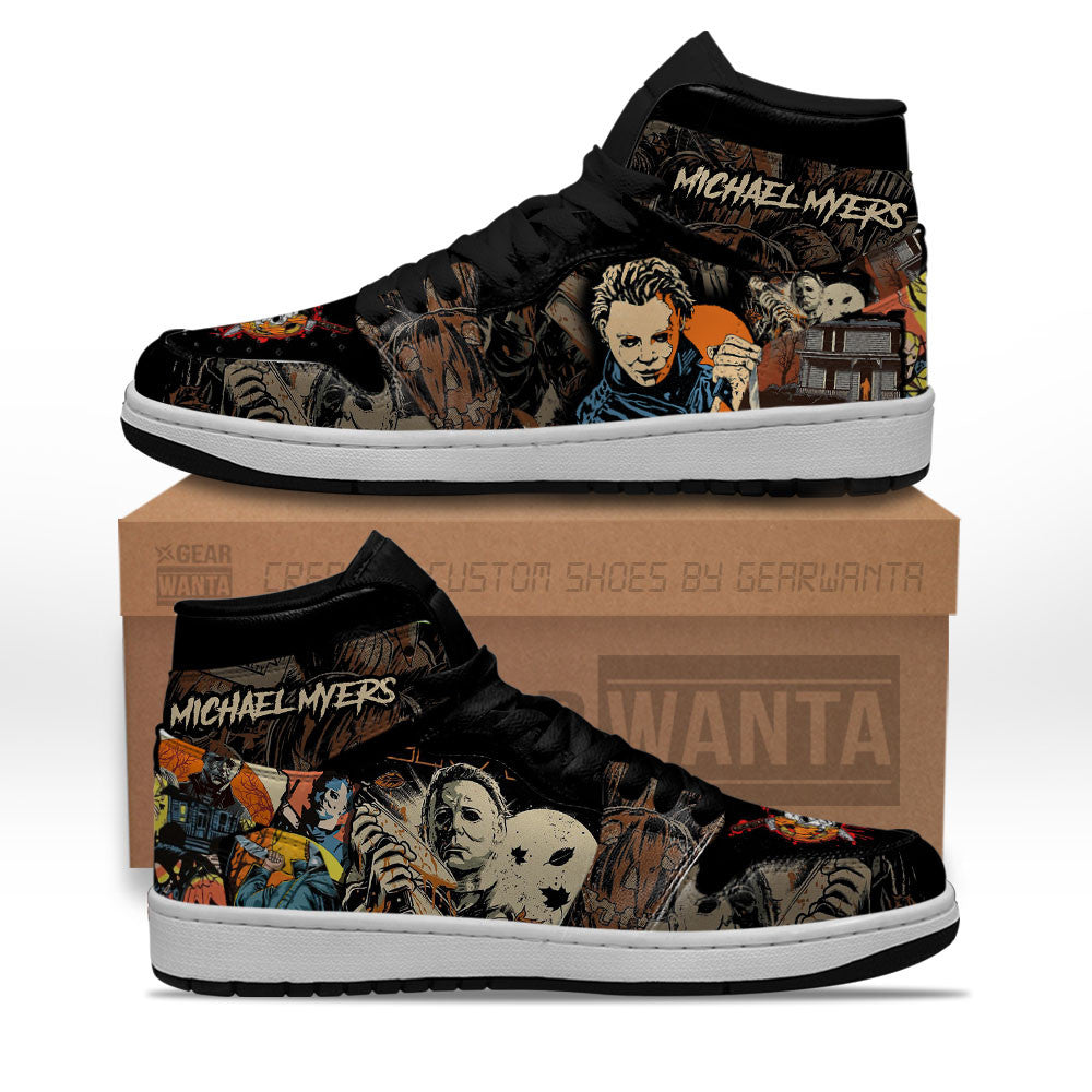 Michael Myers J1s Sneakers Custom For Horror Fans  Grabiiva