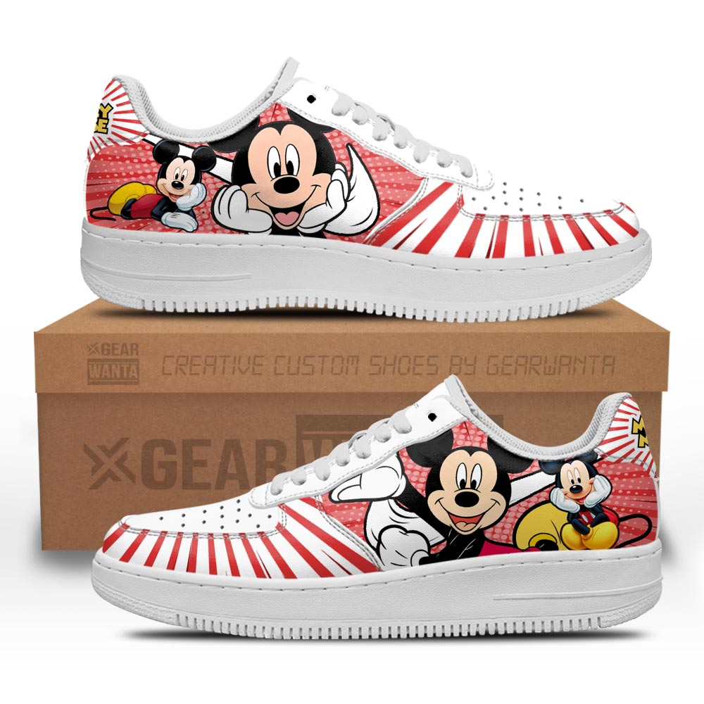 Mickey Air Sneakers NAF Custom Shoes Grabiiva