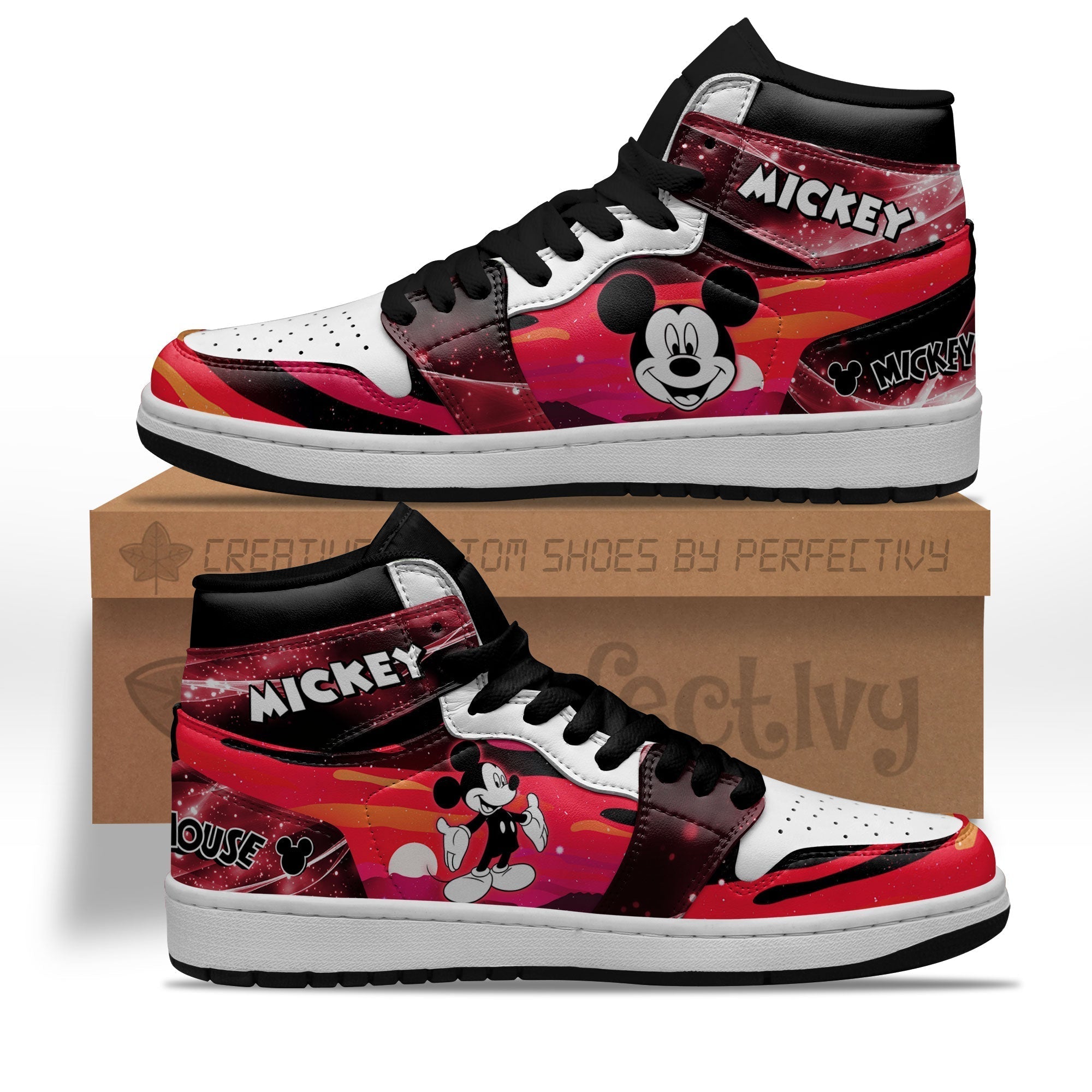 Mickey J1s Sneakers Custom Silhouette Style PT10  Grabiiva