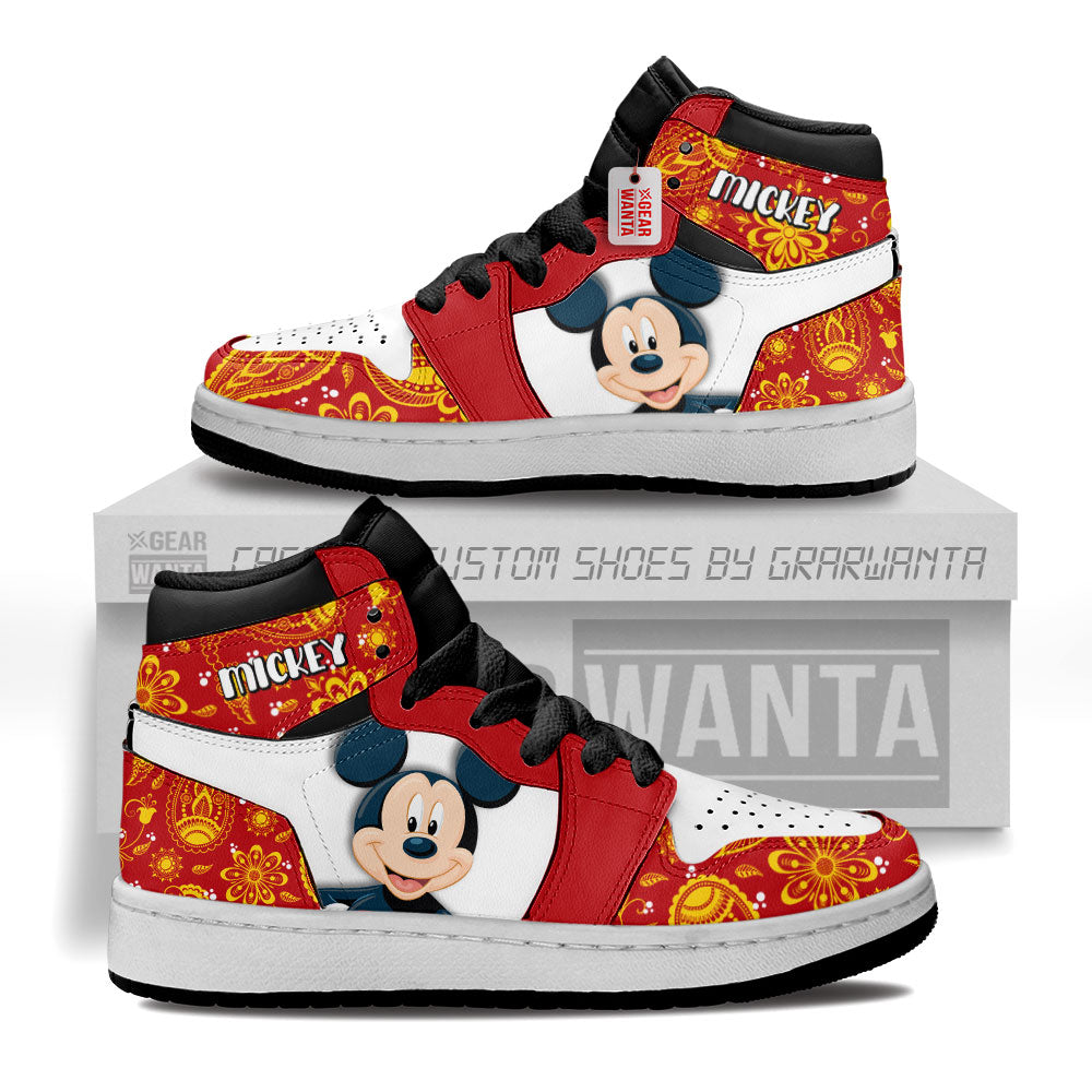 Mickey Kid J1s Sneakers Cartoon Collection Grabiiva