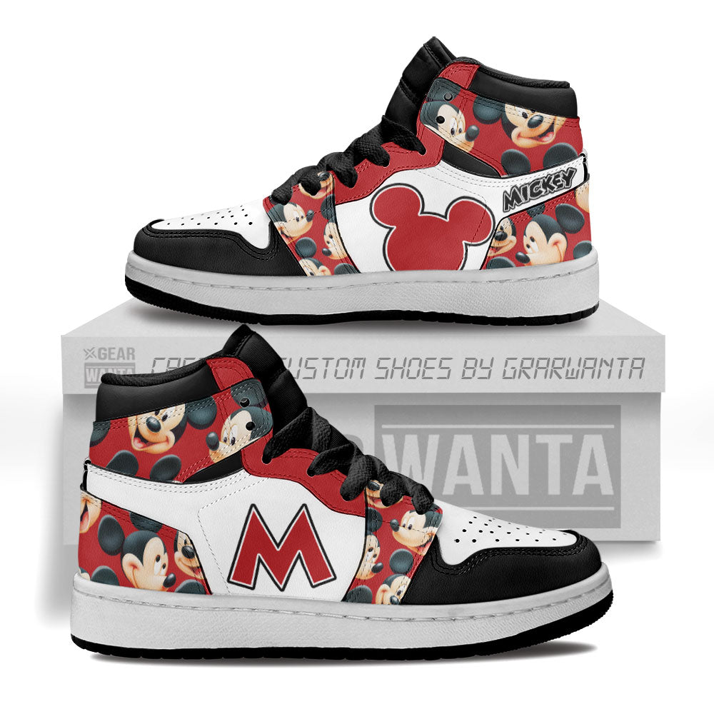 Mickey Kid J1s Sneakers Cartoon Collection Grabiiva