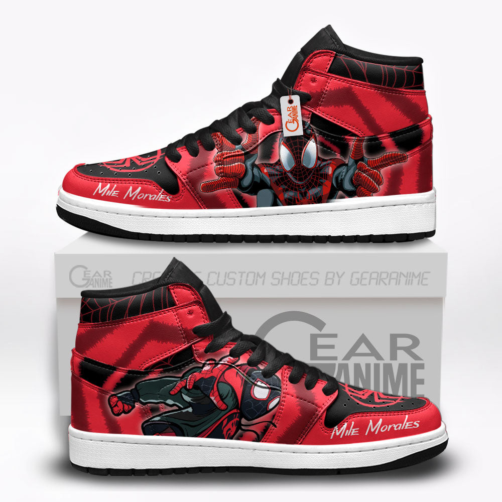 Miles Morales J1 Sneakers Custom For Fans  Grabiiva