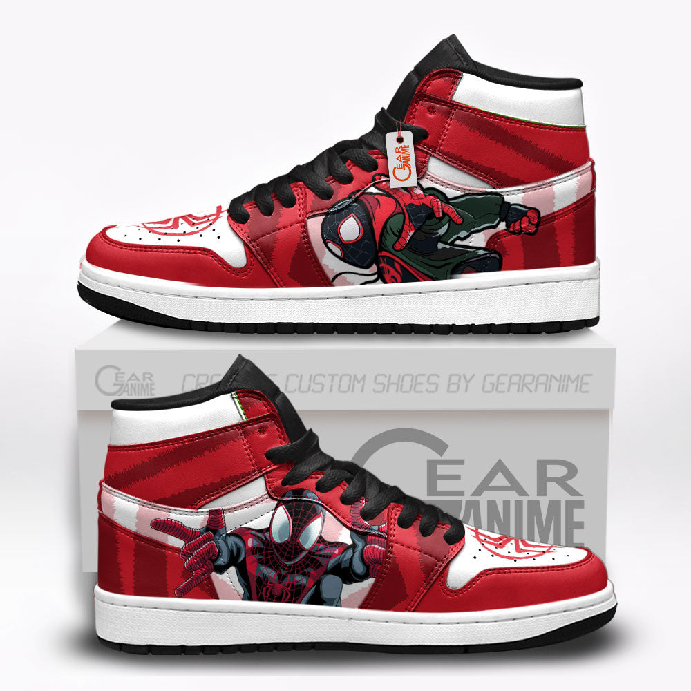 Miles Morales J1 Sneakers Custom For Movies Fans  Grabiiva