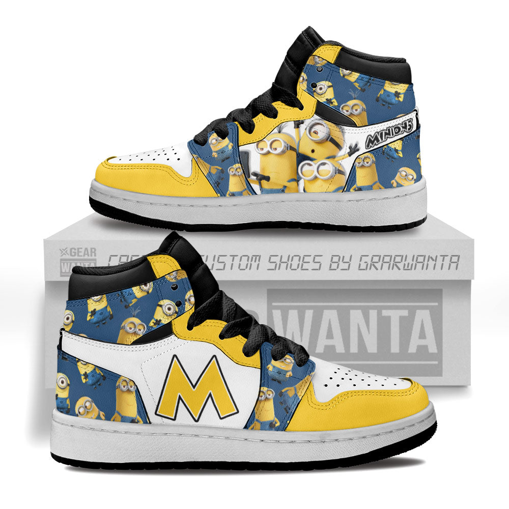Minions Kid J1s Sneakers Cartoon Collection Grabiiva