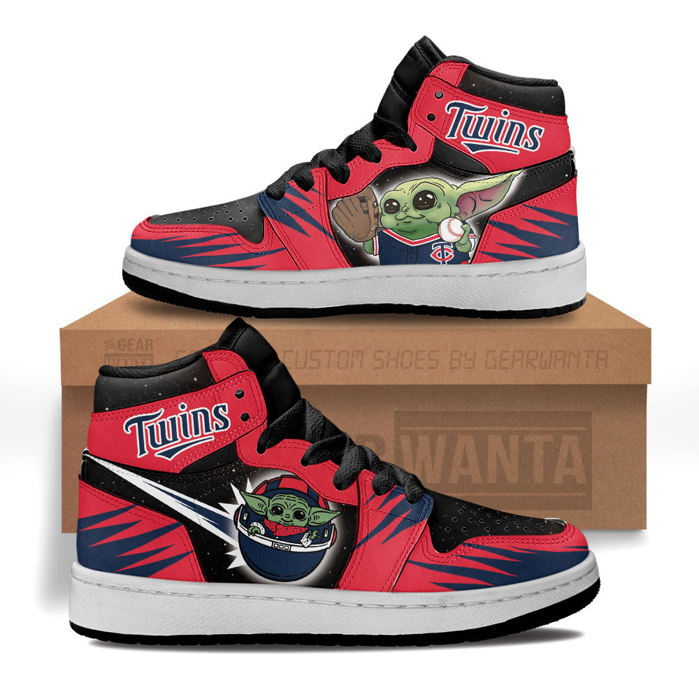 Minnesota Twins Kid J1s Sneakers Custom For Kids Grabiiva