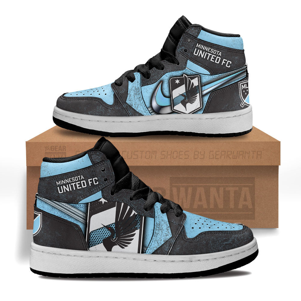 Minnesota United Kid J1 Sneakers Custom Shoes For Kids Grabiiva