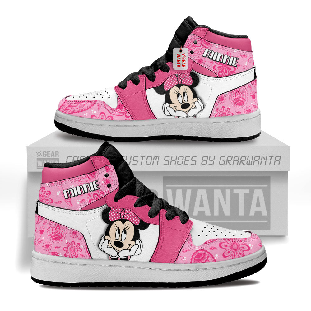 Minnie Kid J1s Sneakers Cartoon Collection Grabiiva