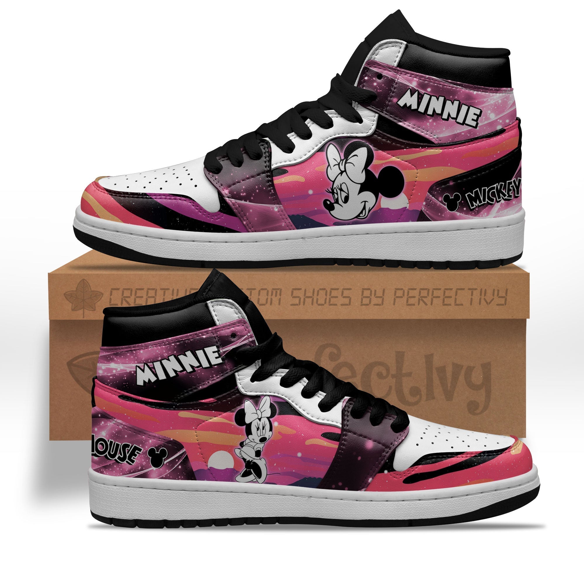 Minnie Silhouette J1s Sneakers Custom For Fans Sneakers PT10  Grabiiva