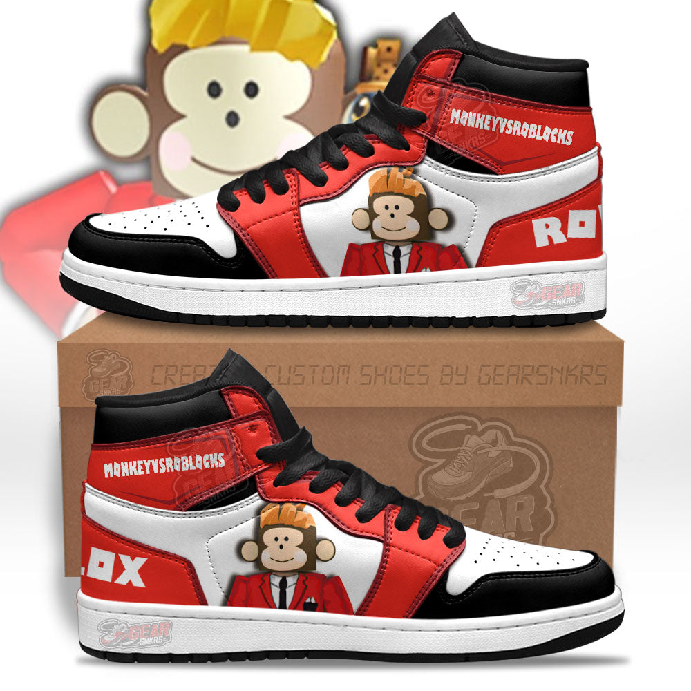 MonkeyvsRoblocks J1 Sneakers Custom For Gamer  Grabiiva